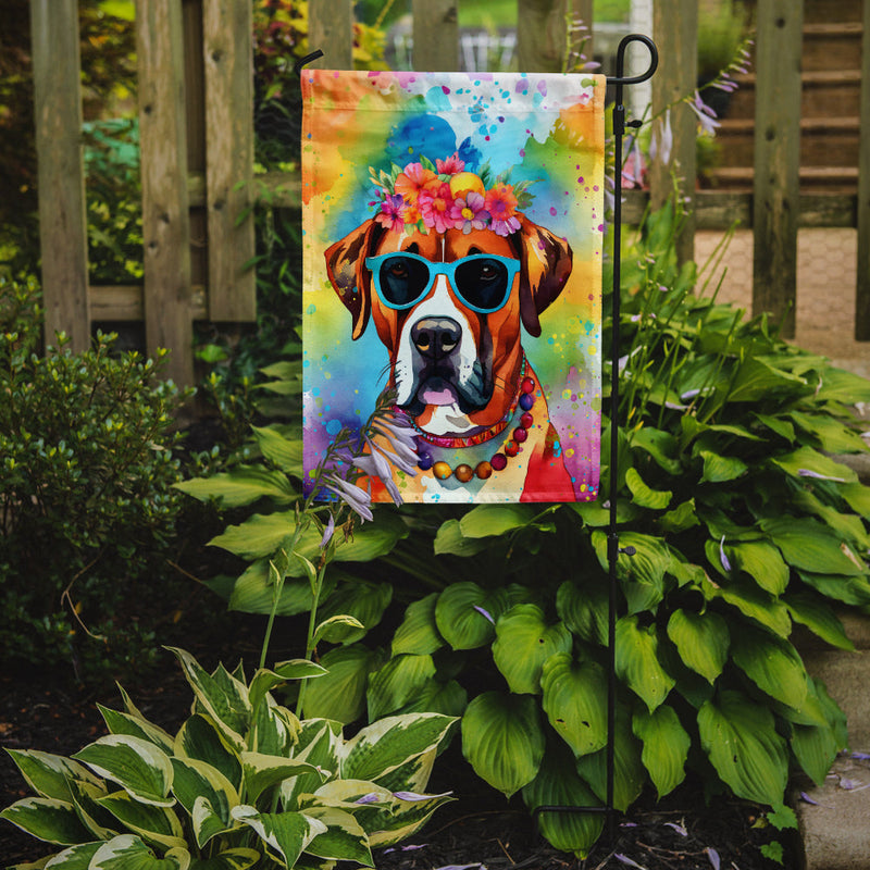 Boxer Hippie Dawg Garden Flag