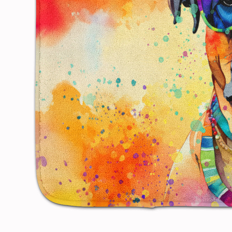 Bullmastiff Hippie Dawg Memory Foam Kitchen Mat