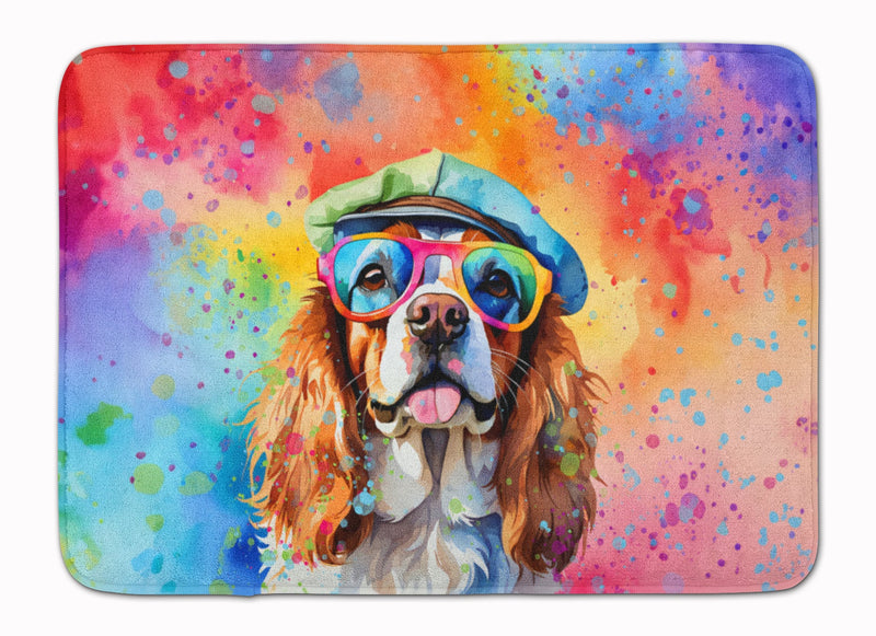 Cavalier Spaniel Hippie Dawg Memory Foam Kitchen Mat