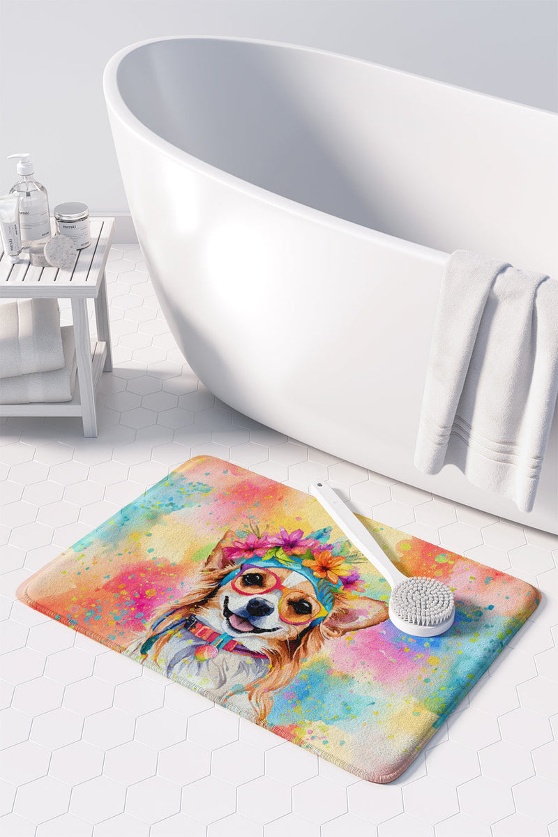 Chihuahua Hippie Dawg Memory Foam Kitchen Mat