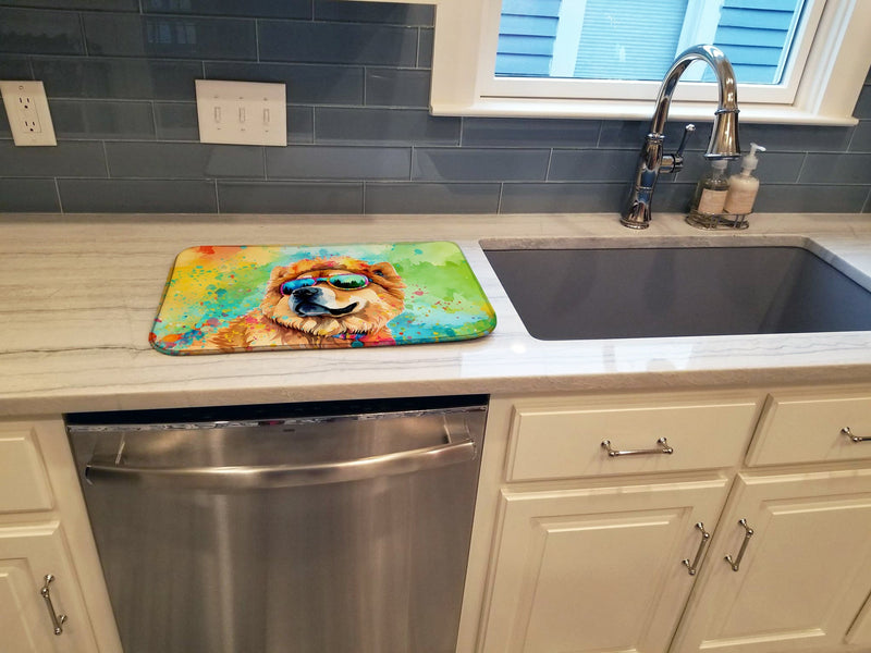 Chow Chow Hippie Dawg Dish Drying Mat