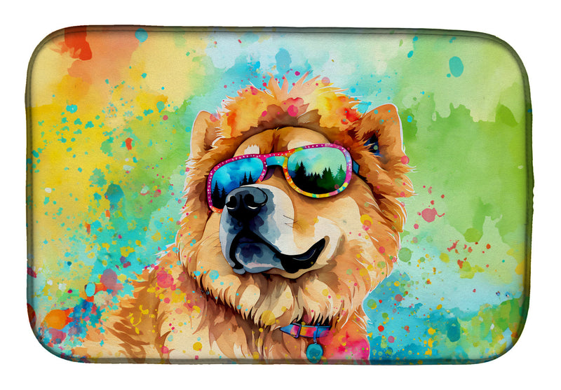 Chow Chow Hippie Dawg Dish Drying Mat