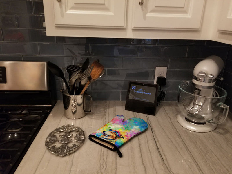Collie Hippie Dawg Oven Mitt