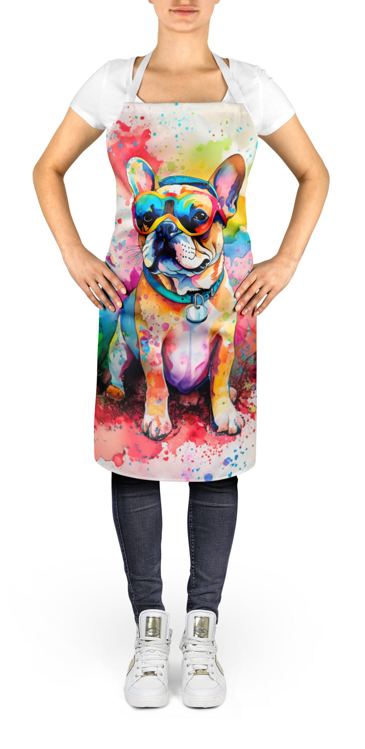 French Bulldog Hippie Dawg Apron – Artist-Designed Kitchen, BBQ & Craft Apron