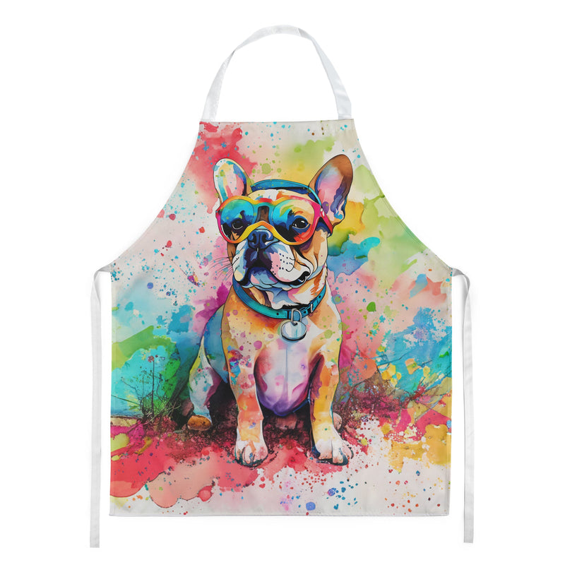 French Bulldog Hippie Dawg Apron – Artist-Designed Kitchen, BBQ & Craft Apron