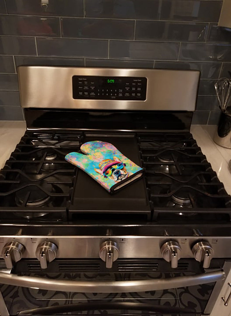French Bulldog Hippie Dawg Oven Mitt