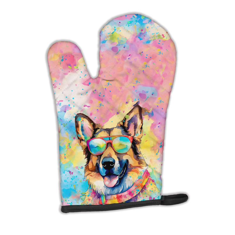 German Shepherd Hippie Dawg Oven Mitt