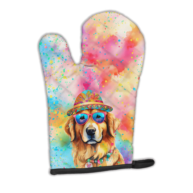 Golden Retriever Hippie Dawg Oven Mitt