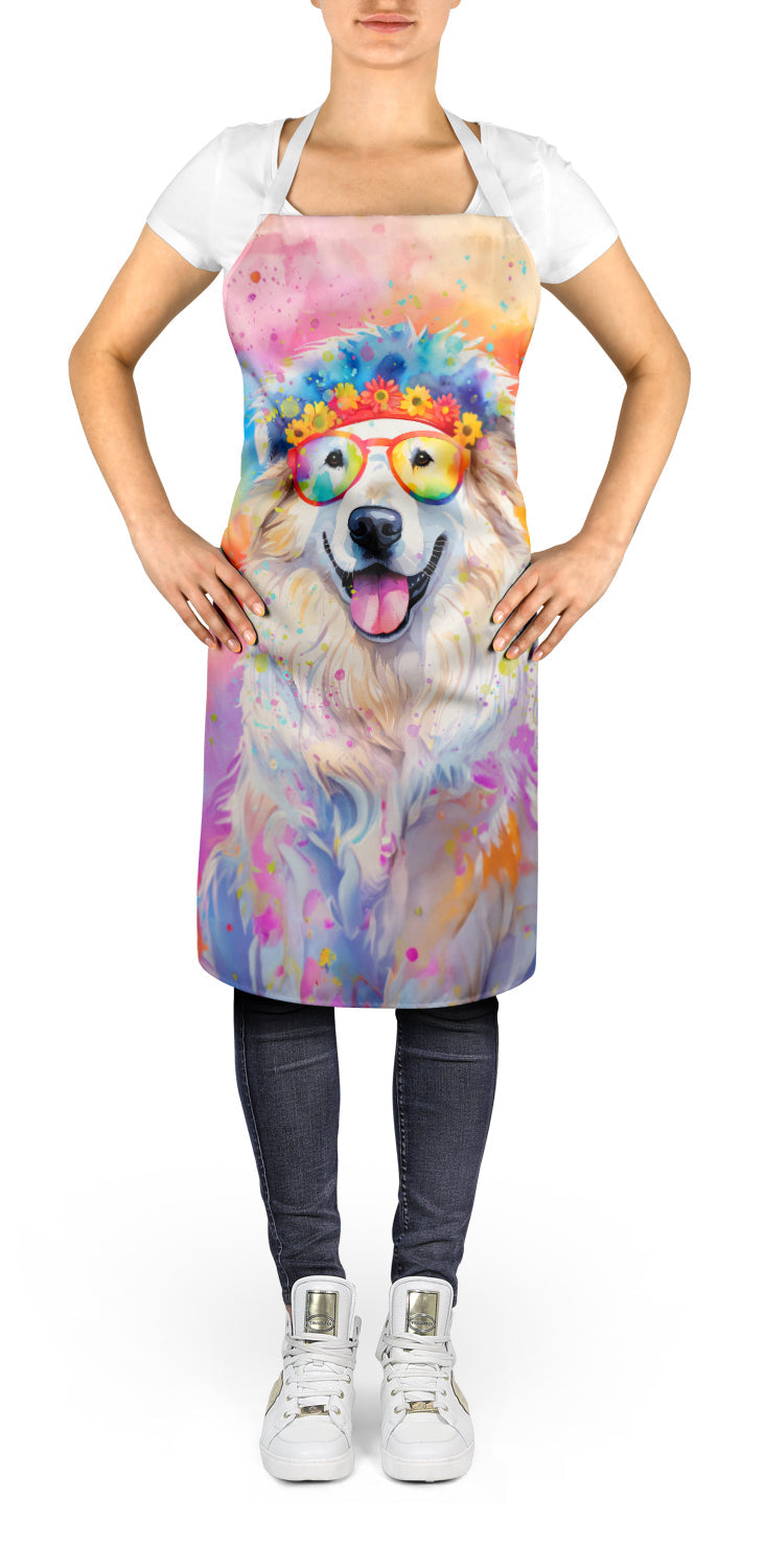 Great Pyrenees Hippie Dawg Apron – Artist-Designed Kitchen, BBQ & Craft Apron