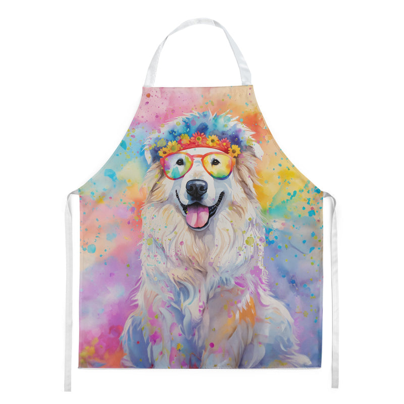 Great Pyrenees Hippie Dawg Apron – Artist-Designed Kitchen, BBQ & Craft Apron