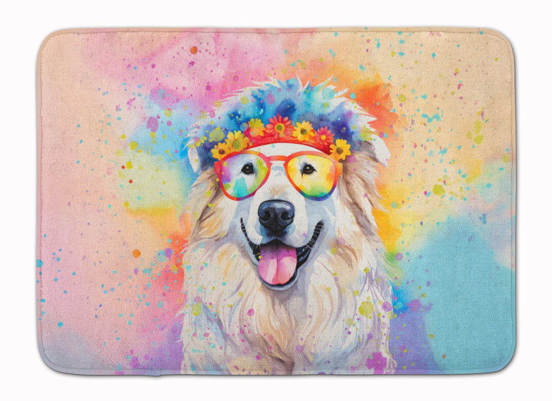 Great Pyrenees Hippie Dawg Memory Foam Kitchen Mat