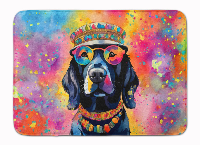 Black Labrador Hippie Dawg Memory Foam Kitchen Mat