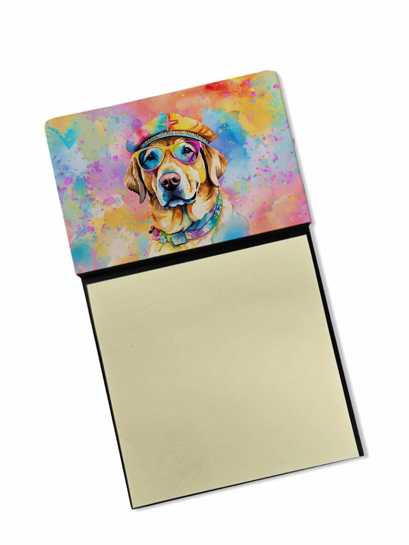 Yellow Labrador Hippie Dawg Sticky Note Holder