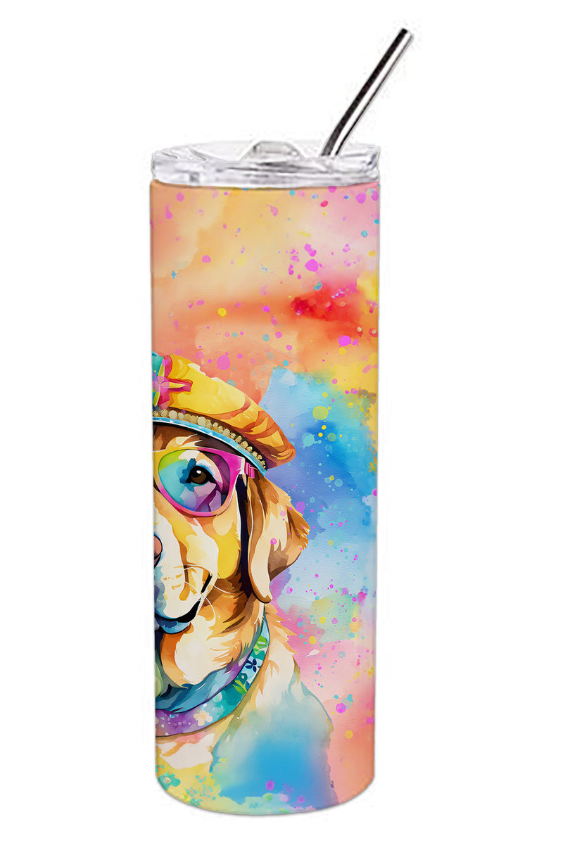 Yellow Labrador Hippie Dawg Stainless Steel Skinny Tumbler