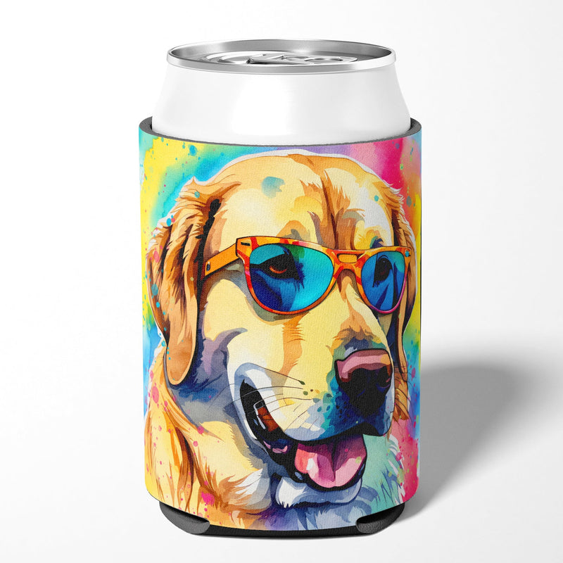 Yellow Labrador Hippie Dawg Can or Bottle Hugger