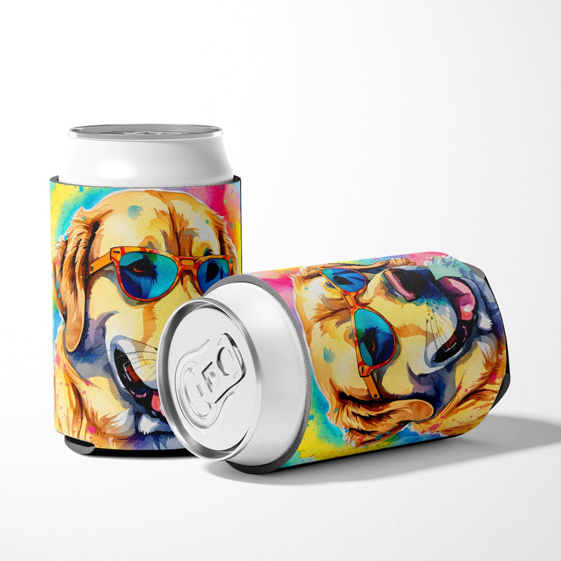 Yellow Labrador Hippie Dawg Can or Bottle Hugger