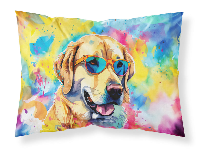 Yellow Labrador Hippie Dawg Standard Pillowcase