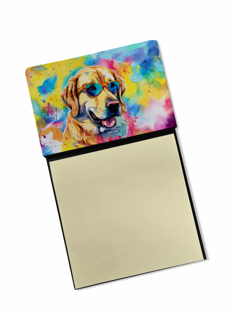 Yellow Labrador Hippie Dawg Sticky Note Holder