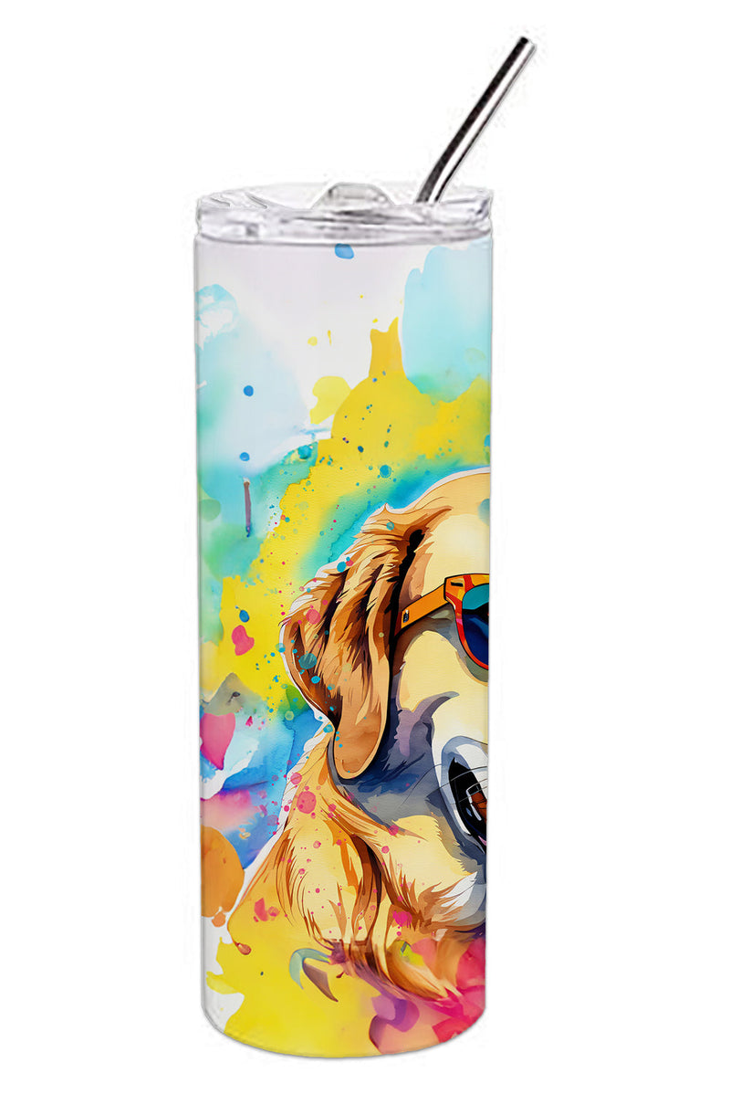 Yellow Labrador Hippie Dawg Stainless Steel Skinny Tumbler