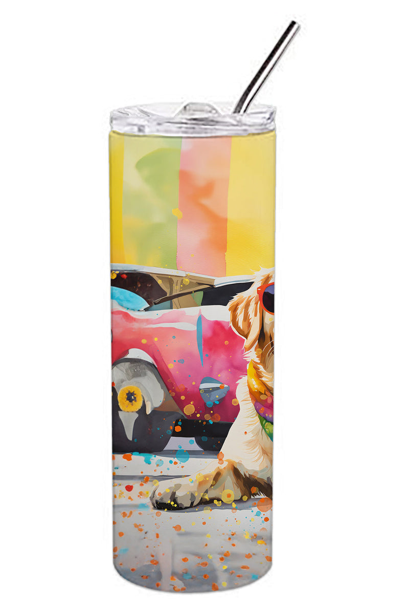 Yellow Labrador Hippie Dawg Stainless Steel Skinny Tumbler