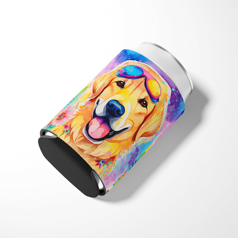 Yellow Labrador Hippie Dawg Can or Bottle Hugger