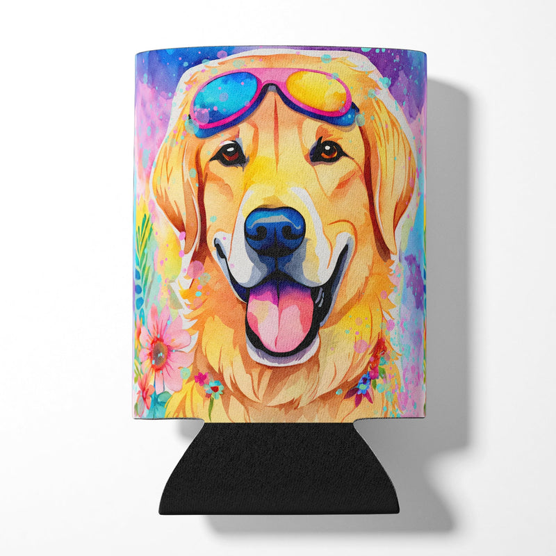 Yellow Labrador Hippie Dawg Can or Bottle Hugger