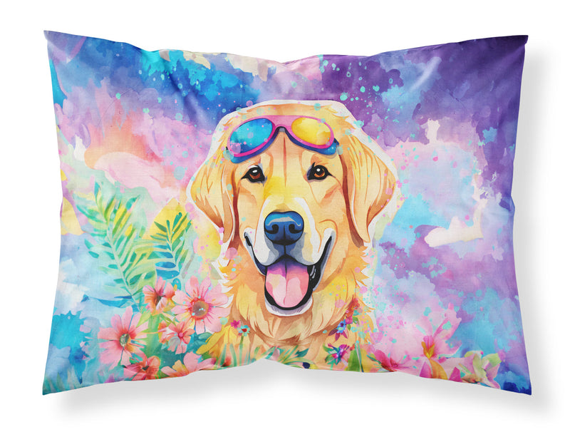 Yellow Labrador Hippie Dawg Standard Pillowcase