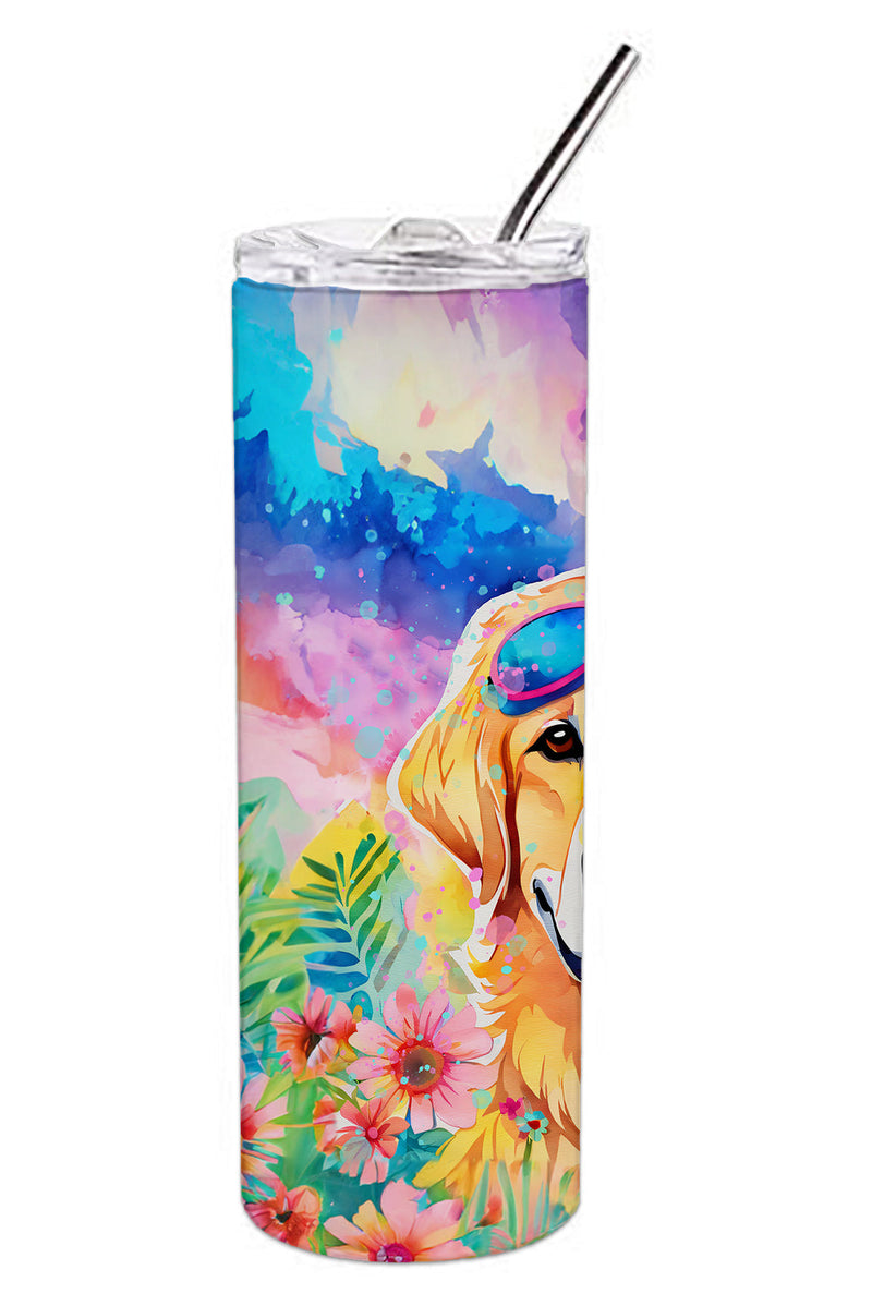 Yellow Labrador Hippie Dawg Stainless Steel Skinny Tumbler