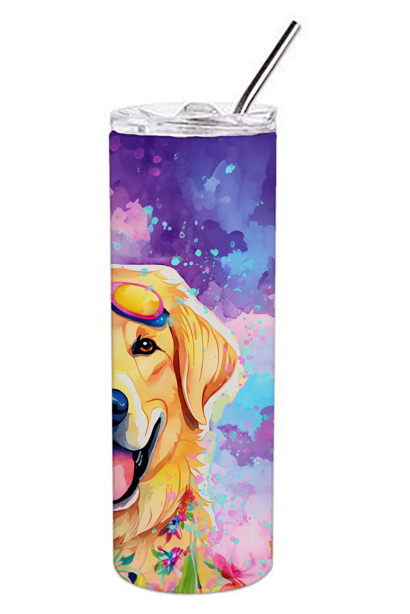 Yellow Labrador Hippie Dawg Stainless Steel Skinny Tumbler