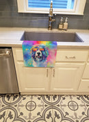 Old English Sheepdog Hippie Dawg Kitchen Towel