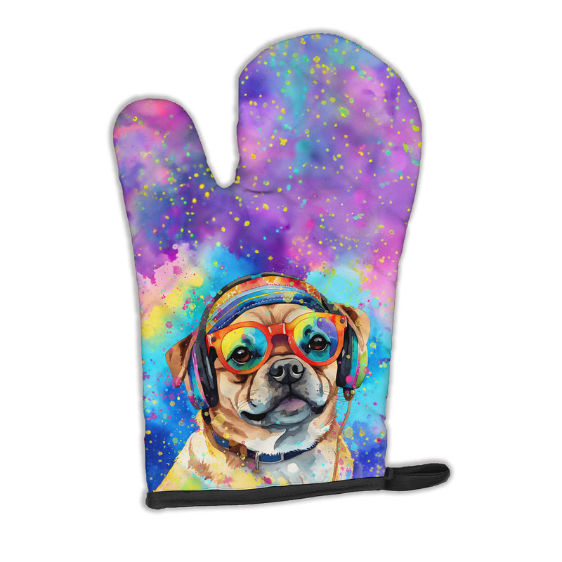 Pug Hippie Dawg Oven Mitt