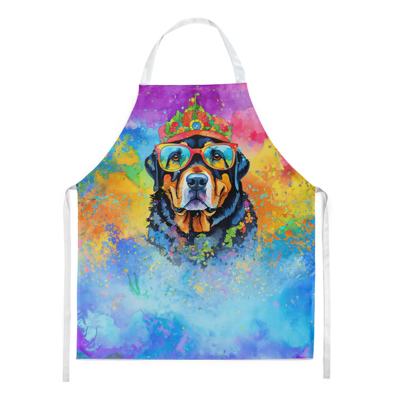 Rottweiler Hippie Dawg Apron – Artist-Designed Kitchen, BBQ & Craft Apron