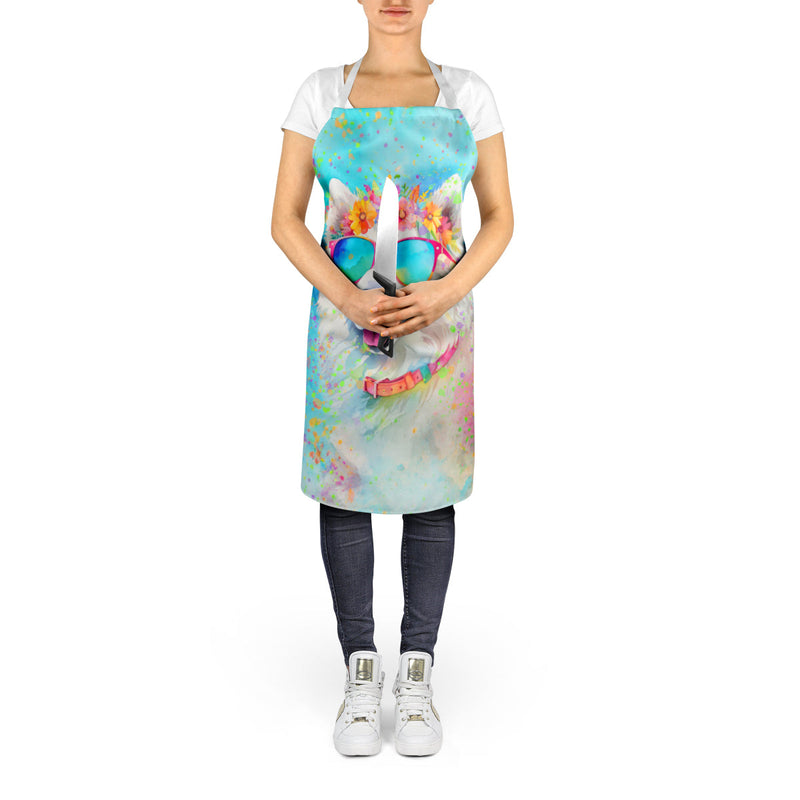 Samoyed Hippie Dawg Apron – Artist-Designed Kitchen, BBQ & Craft Apron