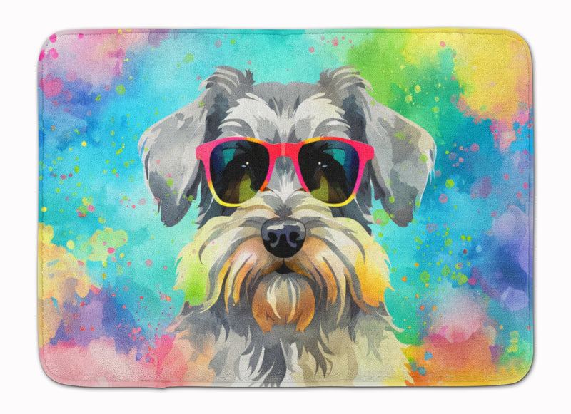 Schnauzer Hippie Dawg Memory Foam Kitchen Mat