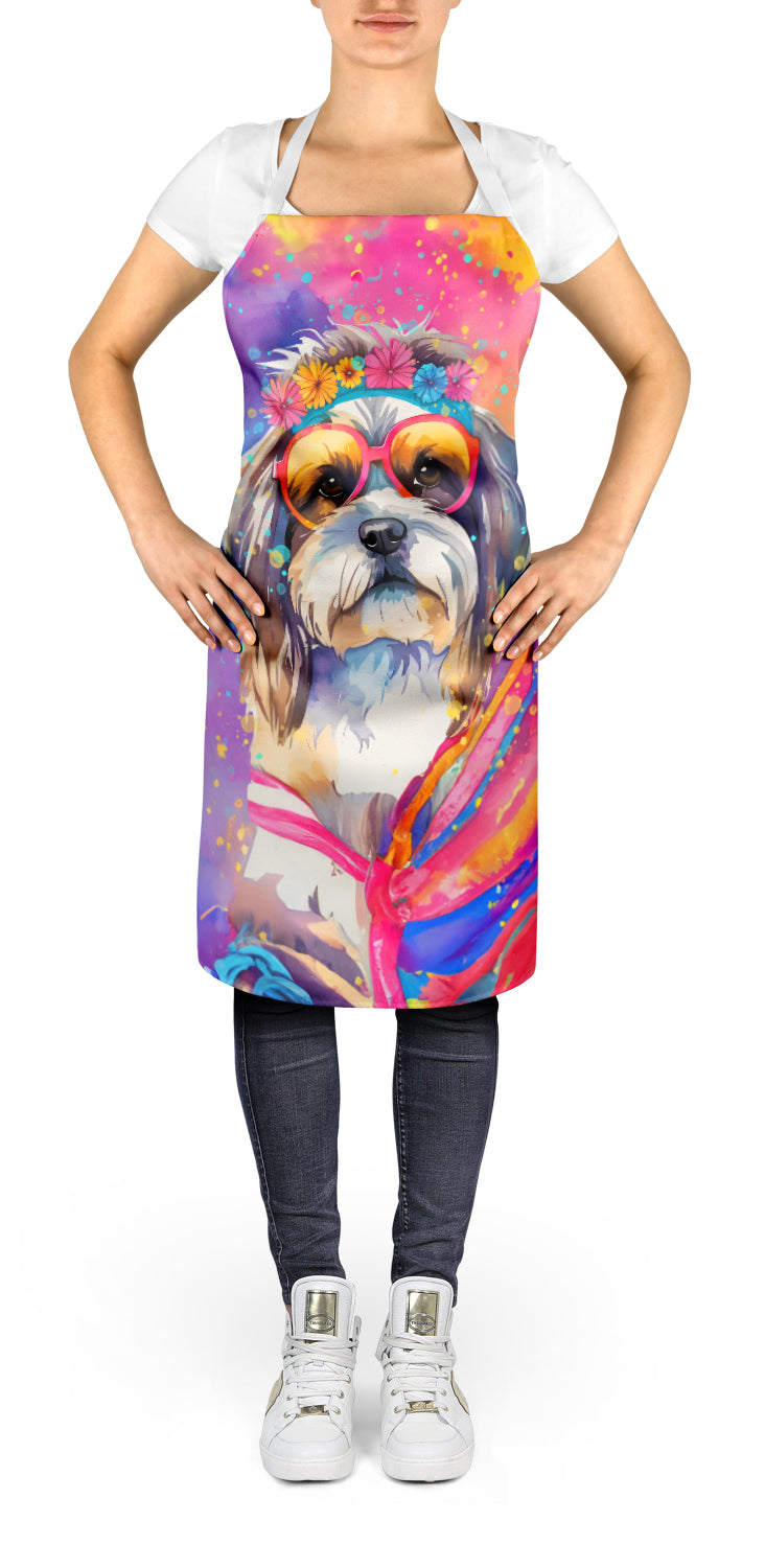 Shih Tzu Hippie Dawg Apron – Artist-Designed Kitchen, BBQ & Craft Apron