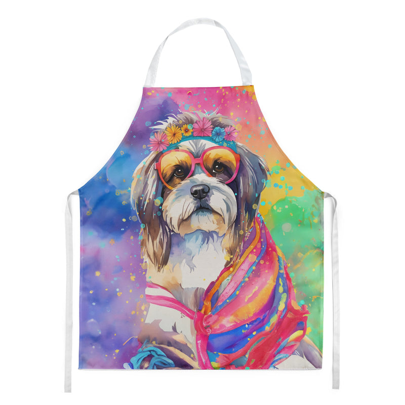 Shih Tzu Hippie Dawg Apron – Artist-Designed Kitchen, BBQ & Craft Apron