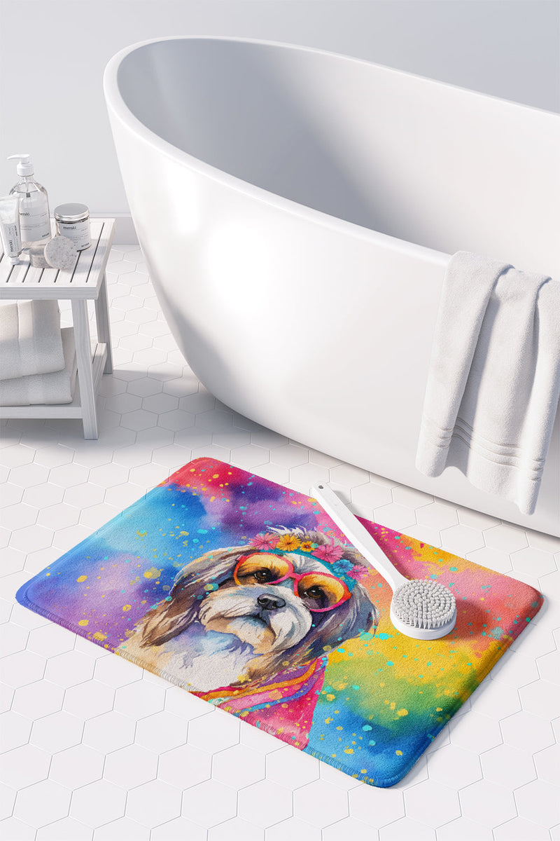 Shih Tzu Hippie Dawg Memory Foam Kitchen Mat