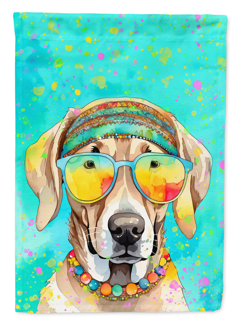 Weimaraner Hippie Dawg House Flag