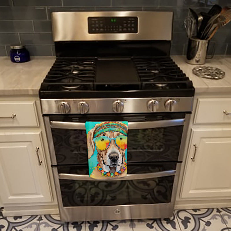 Weimaraner Hippie Dawg Kitchen Towel