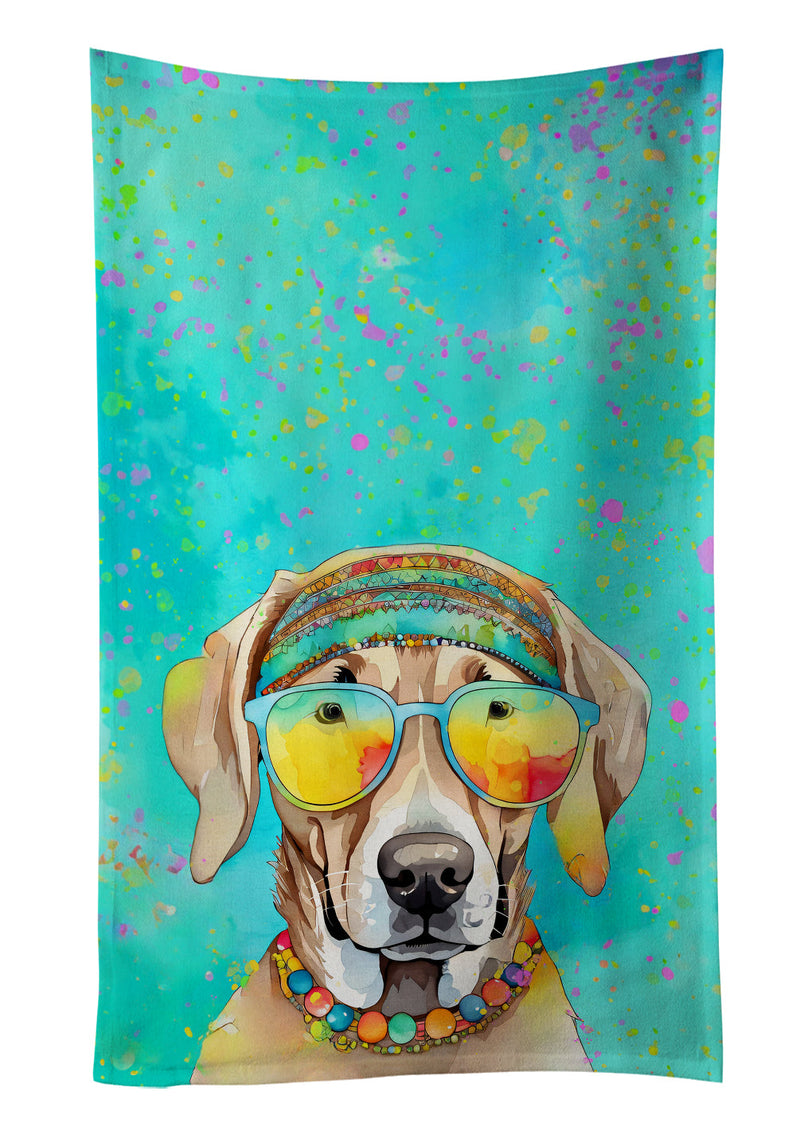 Weimaraner Hippie Dawg Kitchen Towel