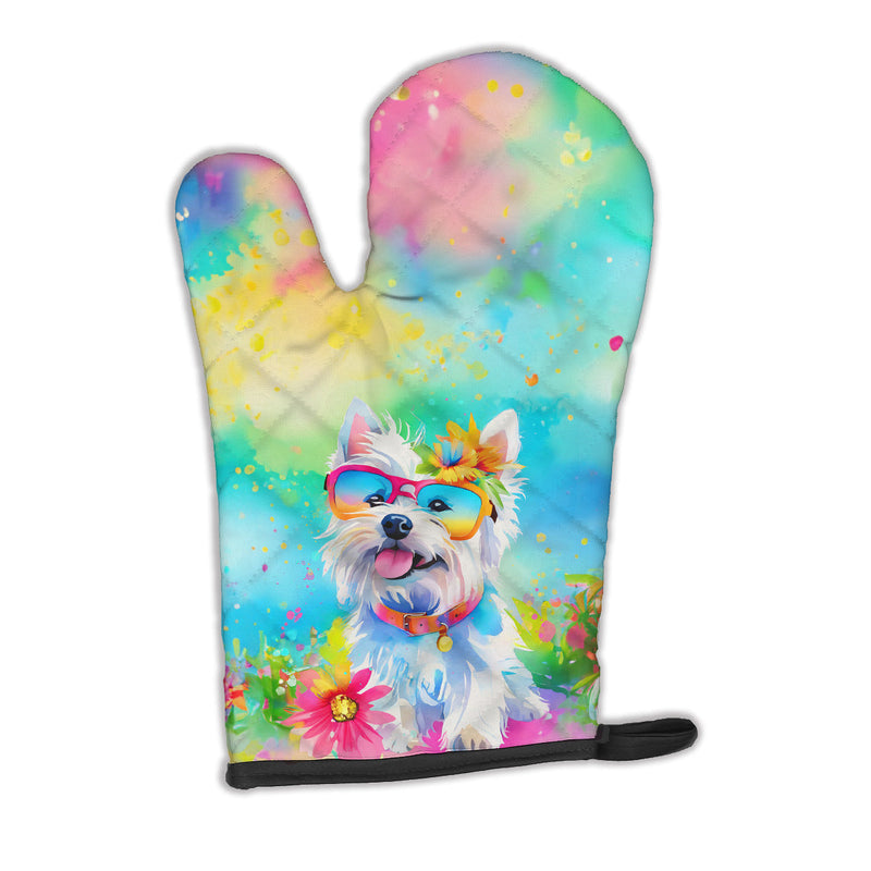 Westie Hippie Dawg Oven Mitt