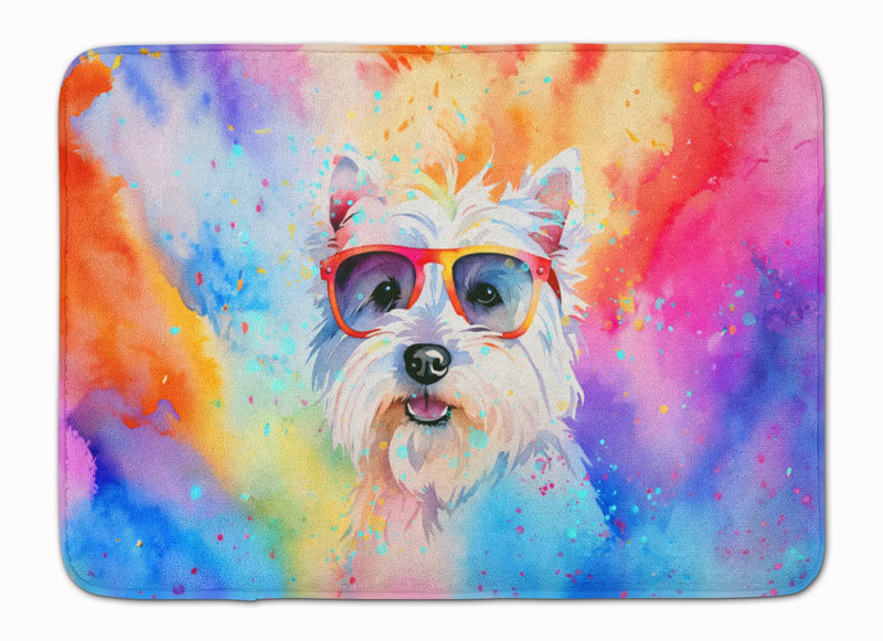 Westie Hippie Dawg Memory Foam Kitchen Mat