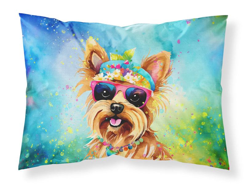 Yorkshire Terrier Hippie Dawg Standard Pillowcase