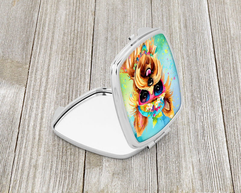 Yorkshire Terrier Hippie Dawg Compact Mirror