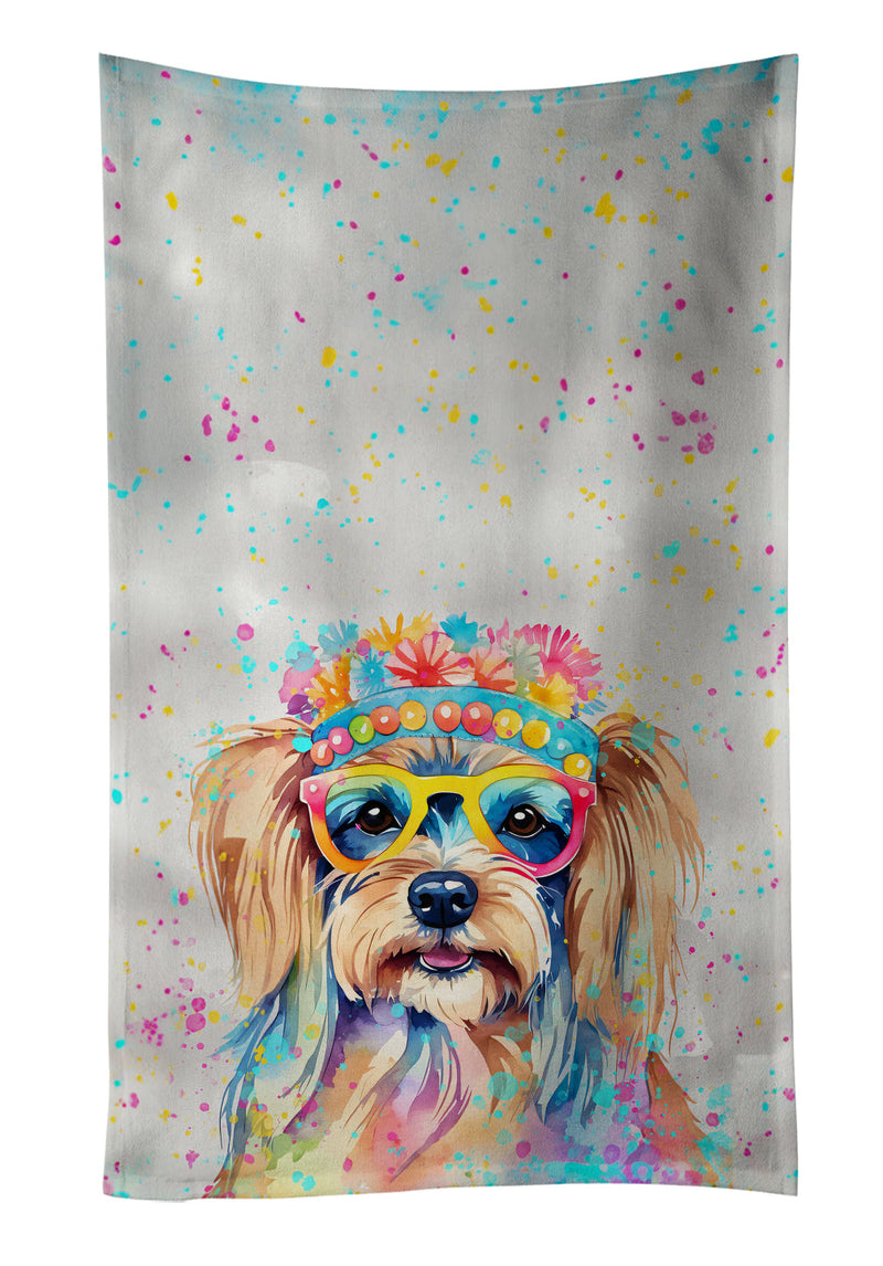 Yorkshire Terrier Hippie Dawg Kitchen Towel