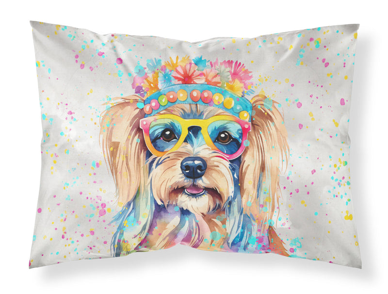 Yorkshire Terrier Hippie Dawg Standard Pillowcase