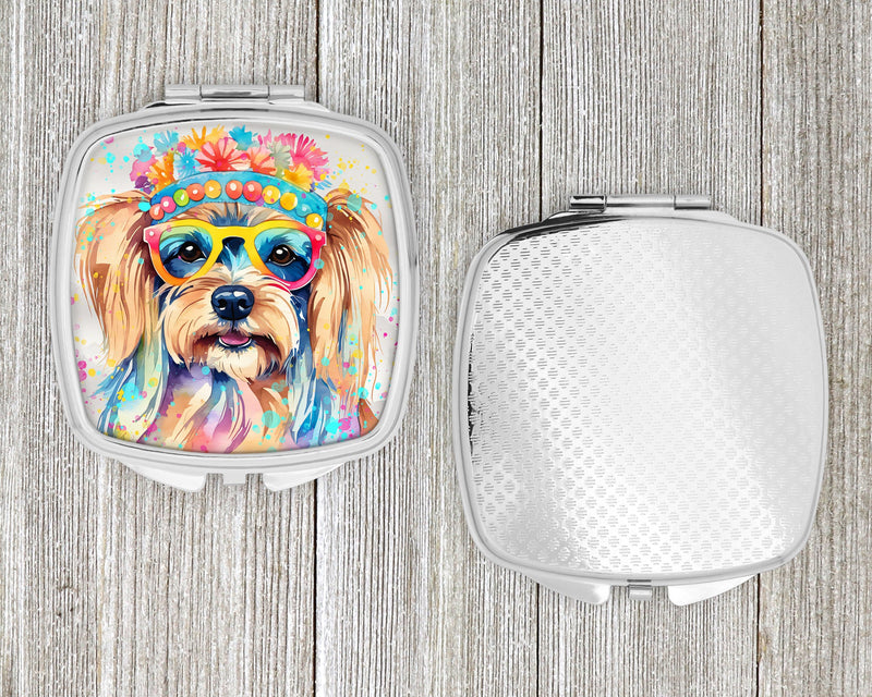 Yorkshire Terrier Hippie Dawg Compact Mirror