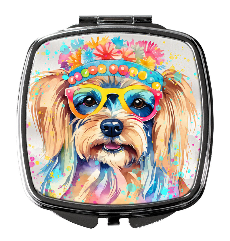 Yorkshire Terrier Hippie Dawg Compact Mirror