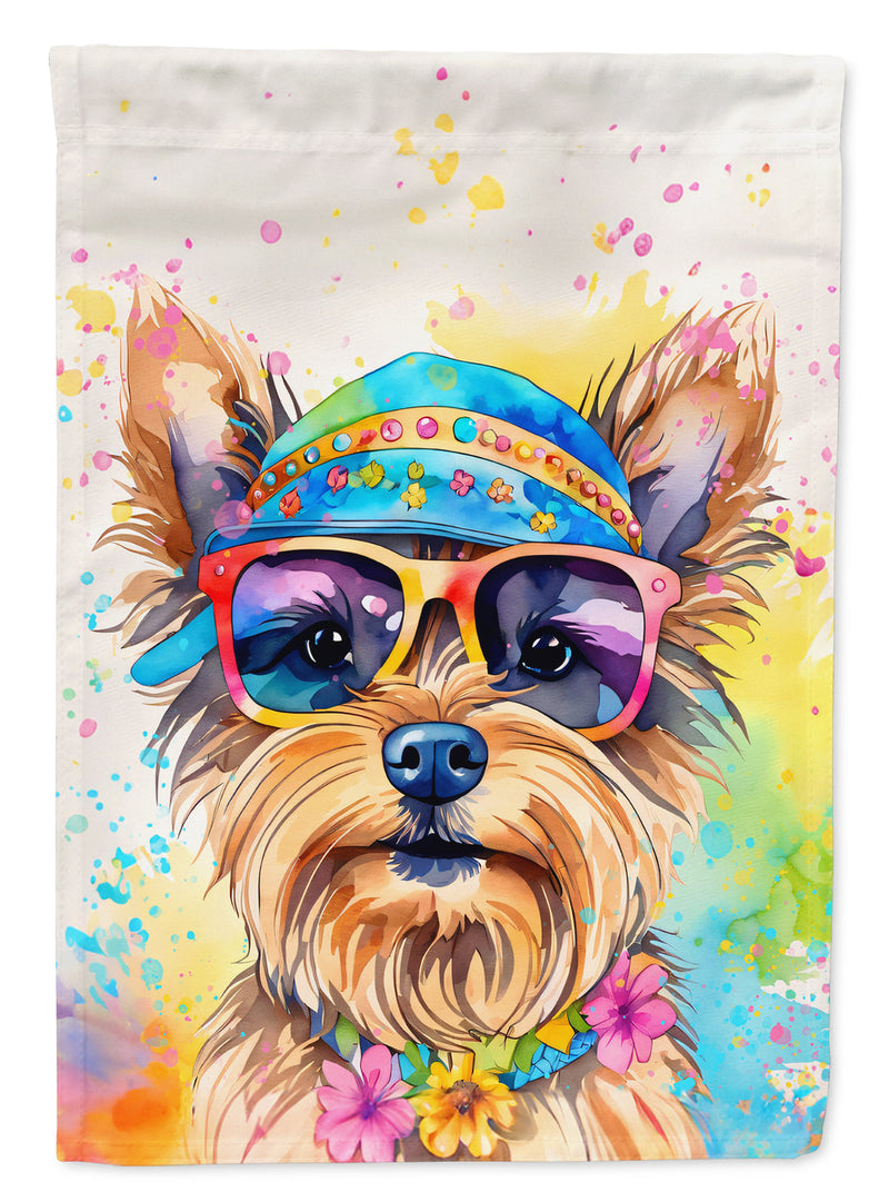 Yorkshire Terrier Hippie Dawg House Flag