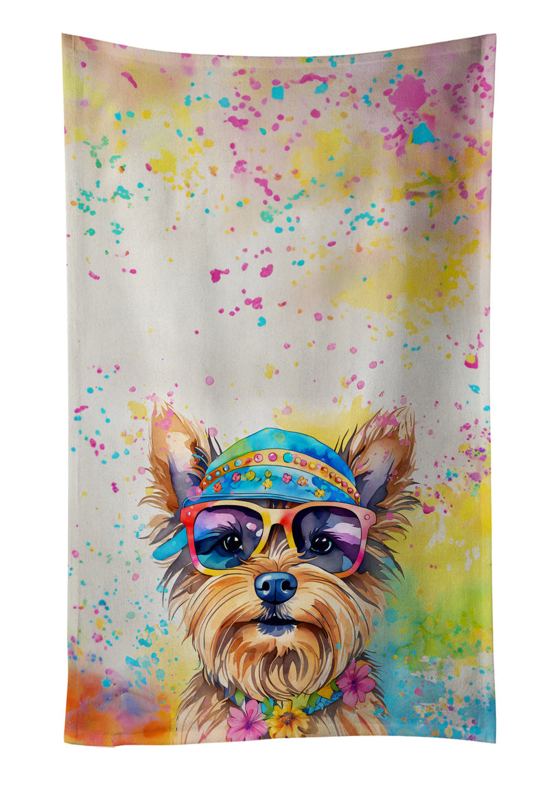 Yorkshire Terrier Hippie Dawg Kitchen Towel